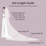 Ivory Cathedral Lace Wedding Veil with Comb