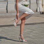 Stylish Pearl Block Heels for Brides