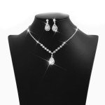 Unicra Crystal Bridal Wedding Jewelry Set - Rhinestone Choker