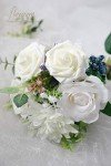 Realistic Ivory Foam Roses - 25pcs for Weddings