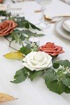 Realistic Ivory Foam Roses - 25pcs for Weddings