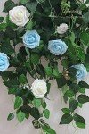 Realistic Ivory Foam Roses - 25pcs for Weddings