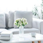 White Peonies Artificial Silk Flowers for Weddings