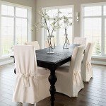 Natural Cotton Dining Room Chair Slipcover - Relaxed Fit