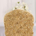 10 Pack Champagne Satin Banquet Chair Covers