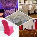 10 Pack Champagne Satin Banquet Chair Covers