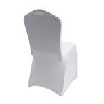 White Spandex Chair Covers for Weddings - 10 Pack