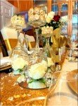 12 Gold Crystal Tea Light Holders for Weddings