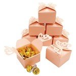 Pink Butterfly Candy Boxes - Set of 50