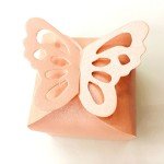 Pink Butterfly Candy Boxes - Set of 50