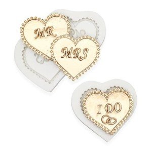 Heart Shaped MR & MRS Silicone Cake Molds