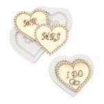 Heart Shaped MR & MRS Silicone Cake Molds