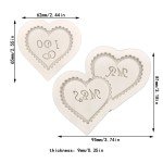 Heart Shaped MR & MRS Silicone Cake Molds