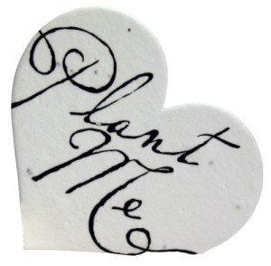 Wildflower Seed Paper Heart Tags - Set of 50