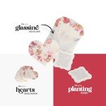 24 Pink Heart Plantable Seed Paper Set