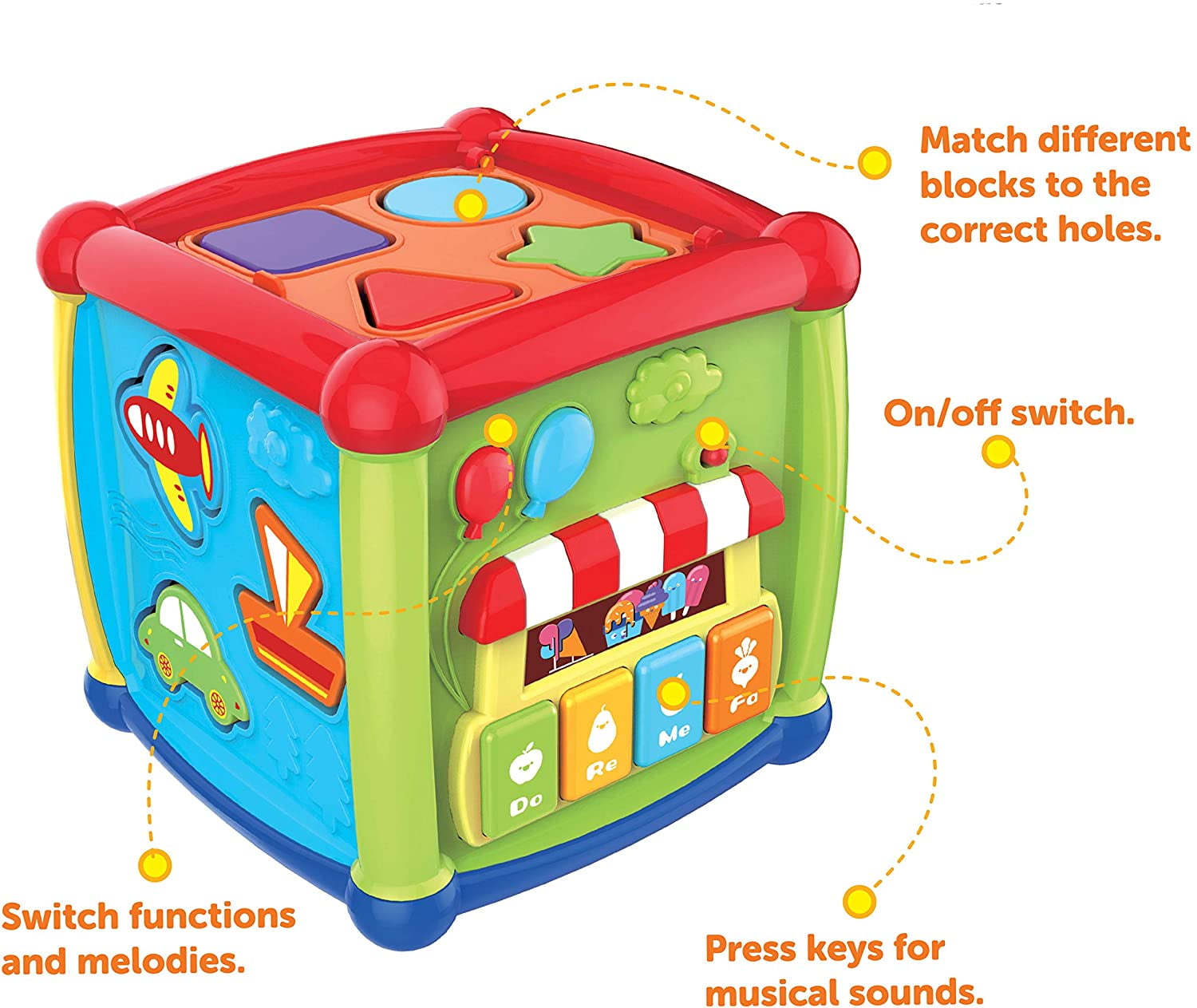 Flashing Baby Stack Toys & Activity Cube