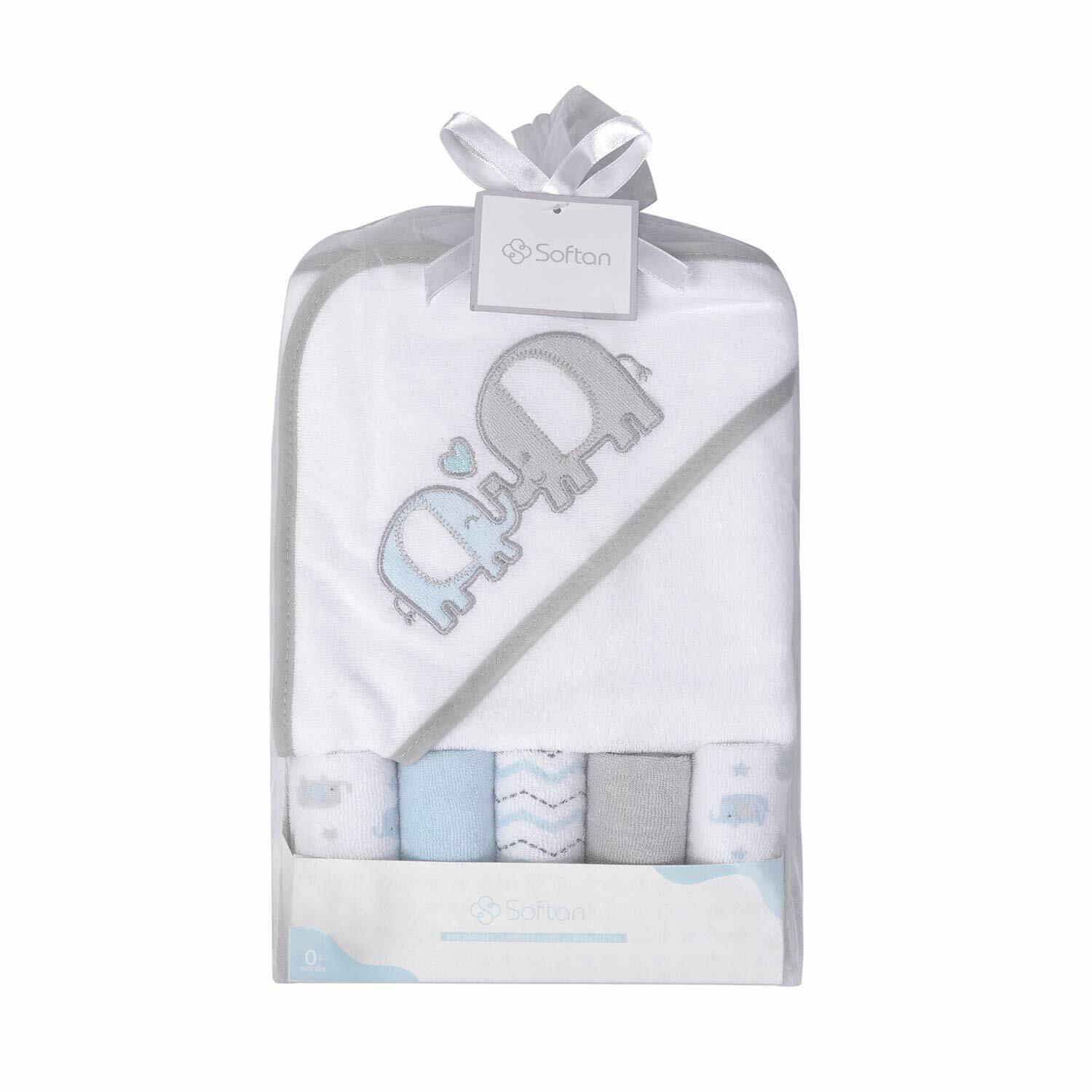 6 Baby Hooded Bathrobes with Cute Cartoon Designs