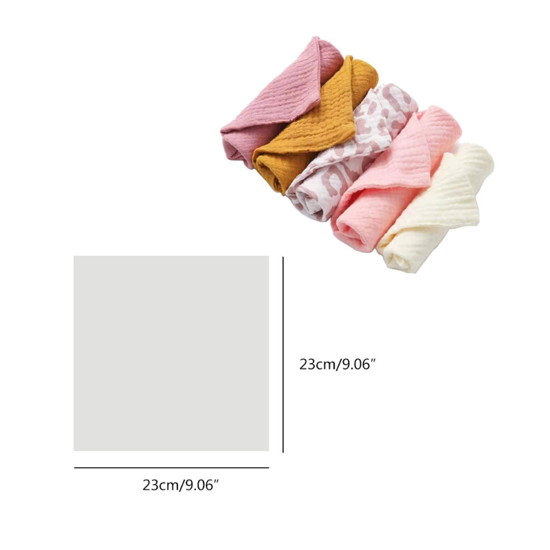 5-Piece Baby Muslin Towel Set