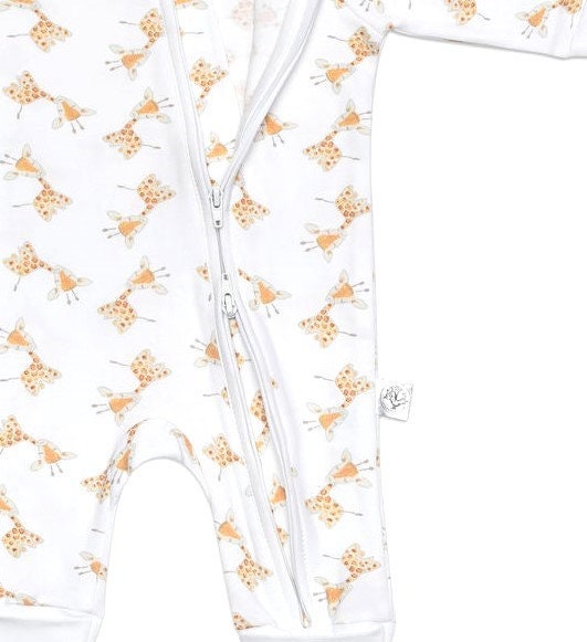 Organic Giraffe Baby Pajama Set