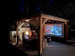 100" Manual Pull Down Projector Screen - 4K Ready