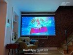 100" Manual Pull Down Projector Screen - 4K Ready