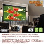 100" Manual Pull Down Projector Screen - 4K Ready