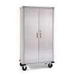 Seville Classics Rolling Storage Cabinet - Granite