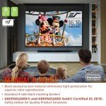 100" Manual Pull Down Projector Screen - 4K Ready