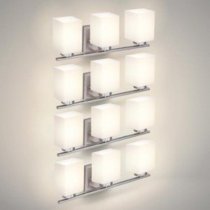 3-Light Dimmable Bathroom Vanity Sconce Fixture