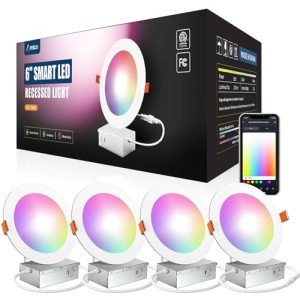 Amico 6 Inch Smart LED Recessed Lighting Pack