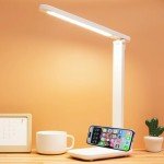 Dimmable LED Desk Lamp with USB Charger