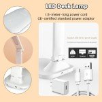 Dimmable LED Desk Lamp with USB Charger