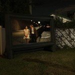 16' Inflatable Outdoor Movie Screen for Backyard Fun