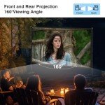 120-Inch Portable Outdoor Projector Screen with Stand