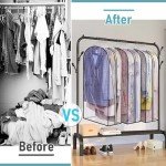 Clear Garment Bags for Closet Storage - 3 Pack