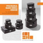 Stackable Hard Shell Dinnerware Storage Set - 5 Pieces