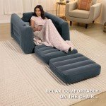 Intex Inflatable Pull-Out Sofa Chair with Cupholder