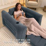 Intex Inflatable Pull-Out Sofa Chair with Cupholder