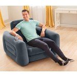 Intex Inflatable Pull-Out Sofa Chair with Cupholder