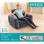 Intex Inflatable Pull-Out Sofa Chair with Cupholder
