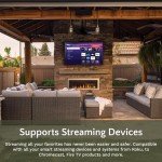 65-Inch Weatherproof 4K Outdoor TV - Seura Shade Series 2