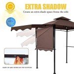 5x8 Outdoor BBQ Grill Gazebo with Lights