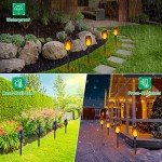 Flickering Flame Solar Torch Lights for Outdoors