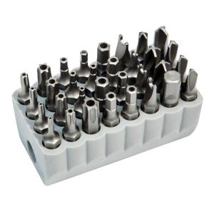 32-Piece Tamperproof Magnetic Screwdriver Bit Set