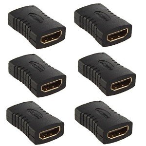 Gold HDMI Female Connectors - 6 Pack for Home Theater