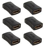Gold HDMI Female Connectors - 6 Pack for Home Theater
