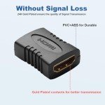 Gold HDMI Female Connectors - 6 Pack for Home Theater