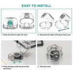 Child Safety Stove Knob Covers - 6 Pack