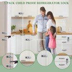 5 Pack Child Safety Refrigerator Locks