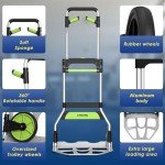 Portable Aluminum Hand Truck with 309 lb Capacity